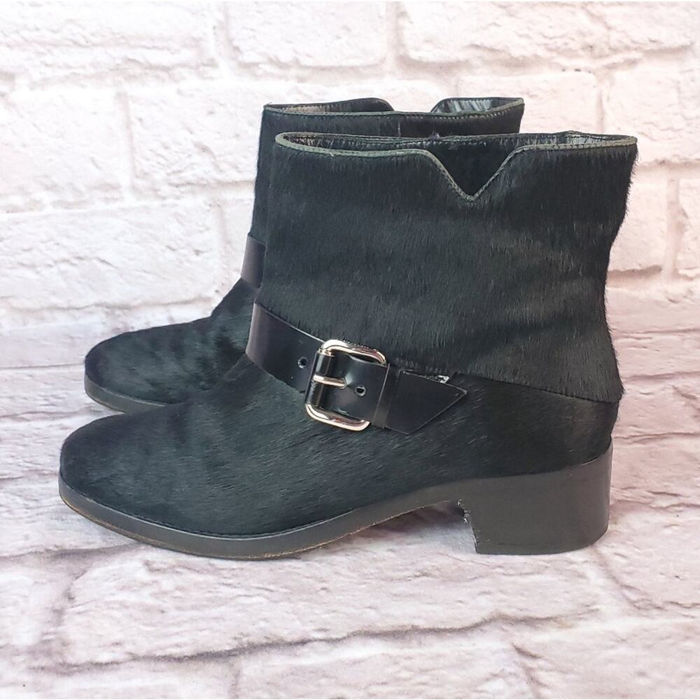 10 Crosby Derek Lam boots booties women's size 7.5 fur black